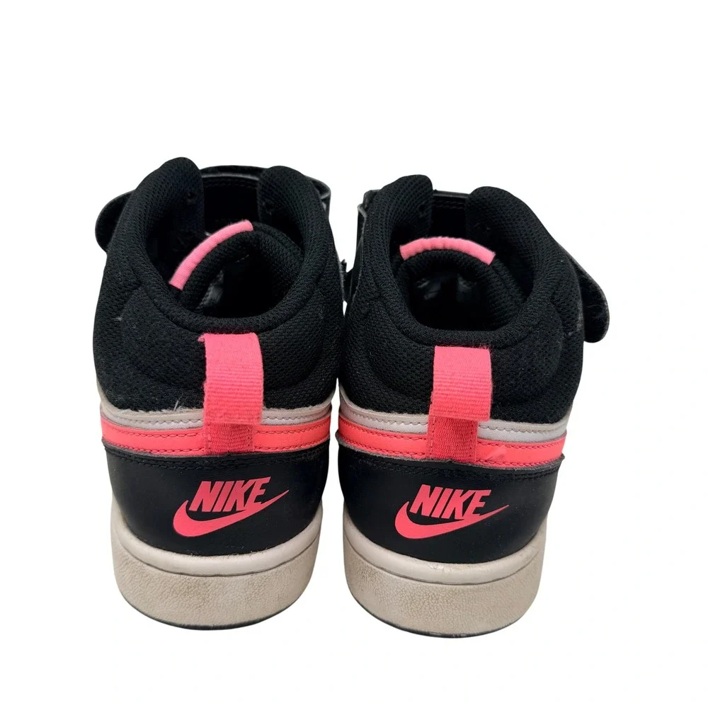 Nike Court Borough Mid‎ 2 Shoes Pink Black Kids 6.5Y CD7782-005